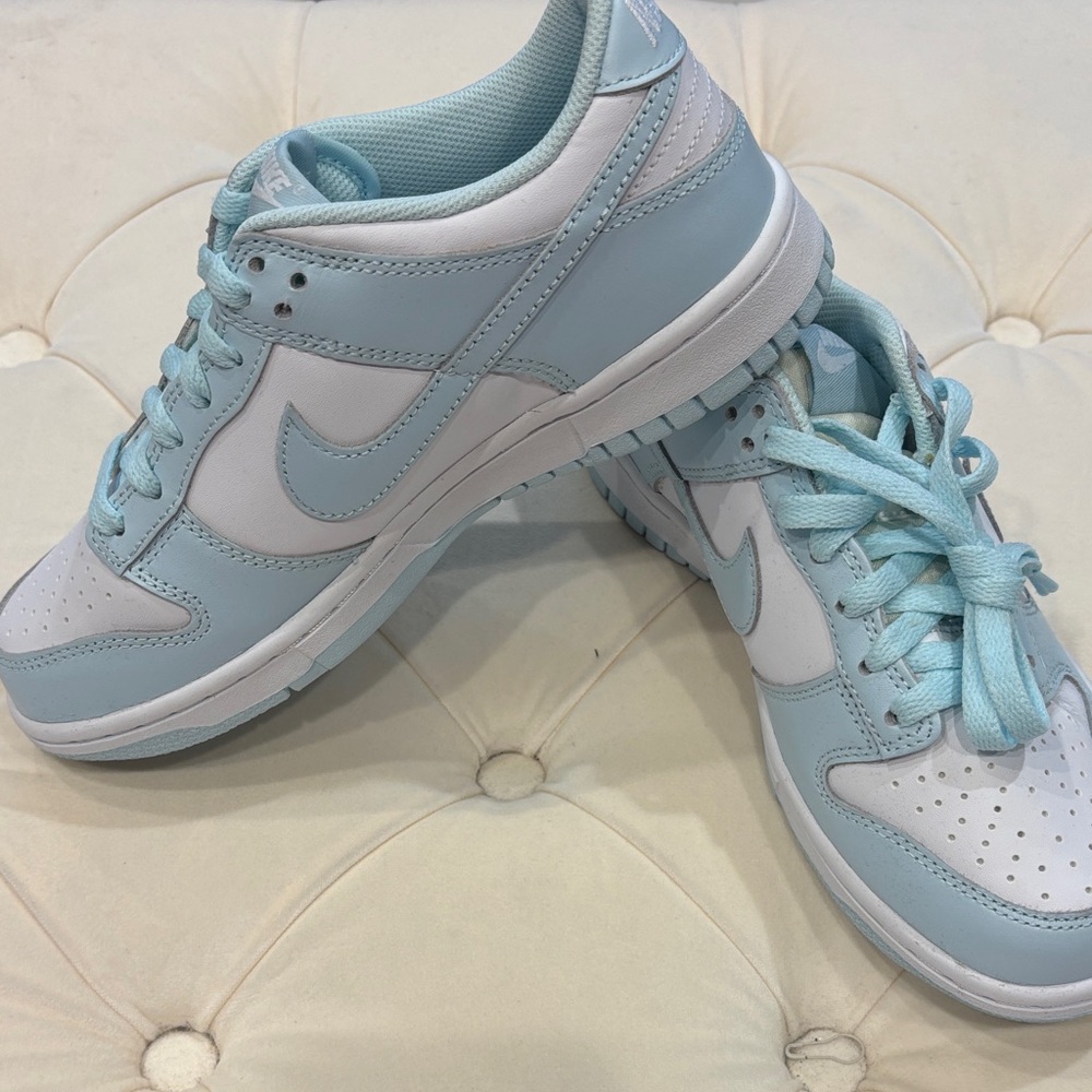 Nike Sky Blue and White Sneakers